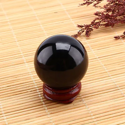 Black Obsidian Crystal Balls 40mm Obsidian Crystal Ball Fengshui Crystal Ball • £6.10