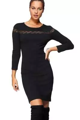 Urban - Womens Dress -  Lace Panel Knitted Dress • $16.77