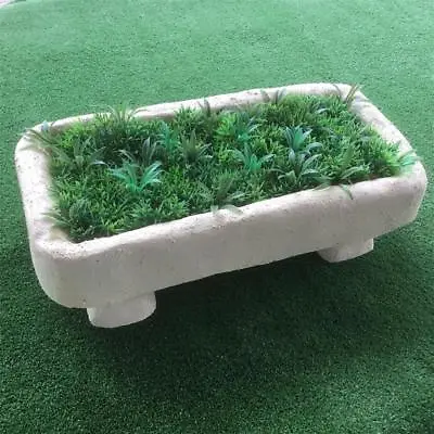 Large Oblong Trough Planter Mould Mold Garden Ornament Decor Flower Pot Plants • $92.99