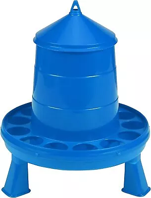 Miller 4-Pound Durable Blue Plastic Poultry Feeder With Removable Legs • $16.31