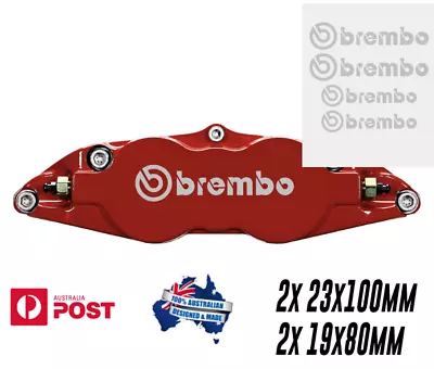 4x Brembo Brake Caliper Sticker Decal SILVER • $12.50