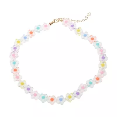 Small Flower Bead Choker Beads Necklaces Flower Necklaces For Women Jewelry • $16.41