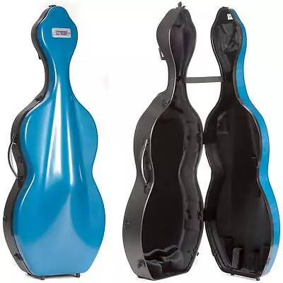 Bam Shamrock Hightech 1003XLWB Blue 4/4 Cello Case With Wheels • $2031
