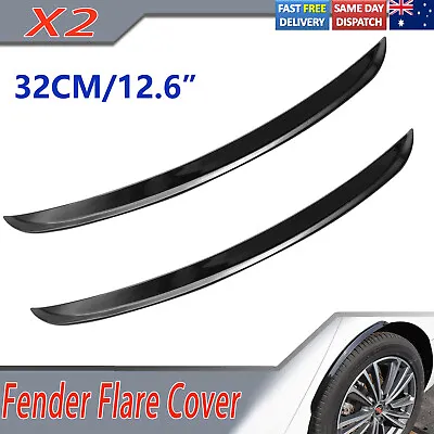 X2 Universal Car Wheel Eyebrow Arch Fender Flares Cover Trim Mudguards Protector • $11.99