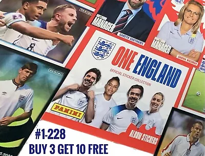 £1.99 • Buy #1-228, ONE ENGLAND Sticker Collection By Panini - Buy 3 Get 10 Free