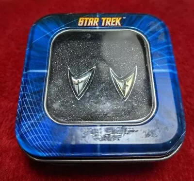 £11 • Buy Star Trek Enterprise Insignia Cuff Links In Tin ',