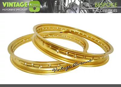 $90 • Buy Honda Cr80r Cr80 R Cr85r Cr85 R Aluminium (gold) Front-36h + Rear-36h Wheel Rim