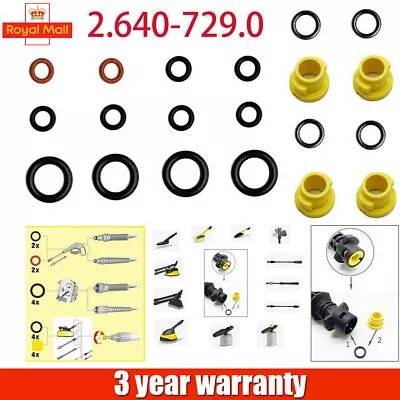 Fit Karcher K2 K3 K4 K6 K5 K7 Pressure Washer Nozzle O Ring Seal Set 2.640-729.0 • £6.89