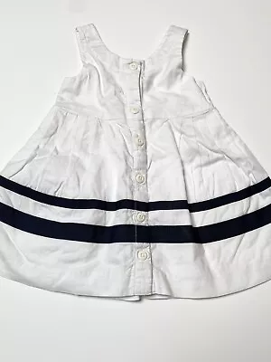 Janie And Jack Baby Girls Nautical Sailor Dress Age 6-12 Months 6-9-12 Vintage • £4