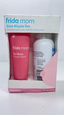 Frida Mom~Sealed Breastfeeding Sore Nipple Set ~ Balm & Saline Spray • $14.95