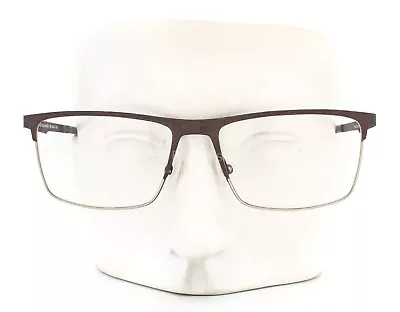 Maui Jim MJO 2100-25D Eyeglasses Glasses Brown Texture 58-17-145 (Large) • $48.50