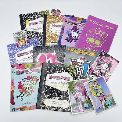 Monster High Diary Journal FearBook Draculaura Sweet 1600 Invitation & More Lot • $69