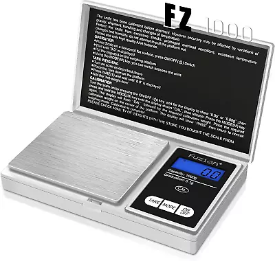 Pocket Gram Scale Precision 1000G/0.1G Mini Digital Scales Grams And Ounces Gr • $16.25