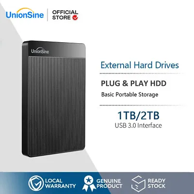 EXTERNAL HARD DRIVE 500GB 1TB 2TB HDD USB 3.0 For PC XBOX PS4 TV PORTABLE DISK • £13.29