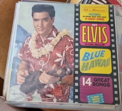 Elvis Presley  Blue Hawaii Record 12” 33rpm Vinyl Used Original • $10