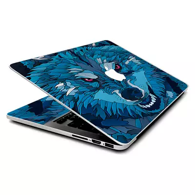 Skin Wrap For MacBook Pro 15 Inch Retina  Blue Wolf • $16.98