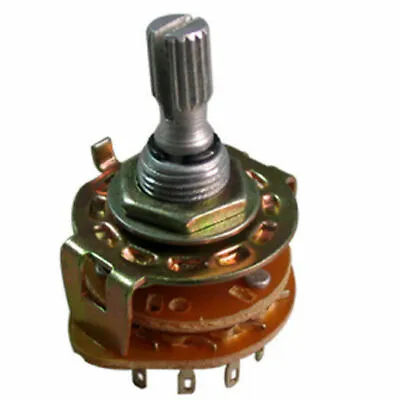 2 Pole- 6 Position Knurled Rotary Switch / Good For Varitone • $7.25