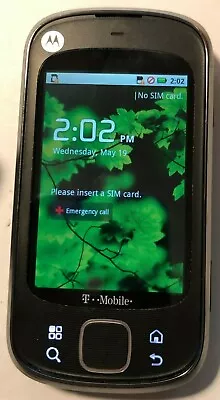 Motorola Cliq XT Black MB501 (T-Mobile) Cell Very Good Used TEST ITEM  • $34.88