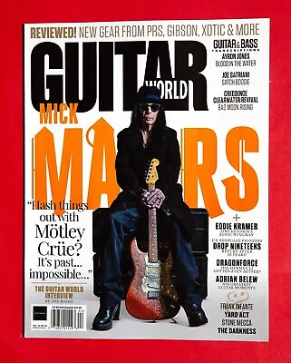 Guitar World Magazine April 2024 Mick Mars Mötley Crüe Joe Satriani • $4.21
