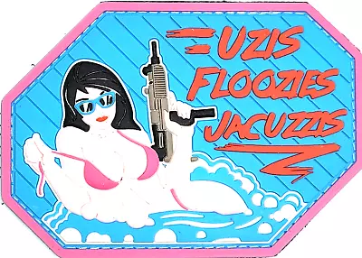 Uzis Floozies Jacuzzis  MilSpec Monkey PVC 3D Morale Patch Hot Chick In Bikini • $6.99