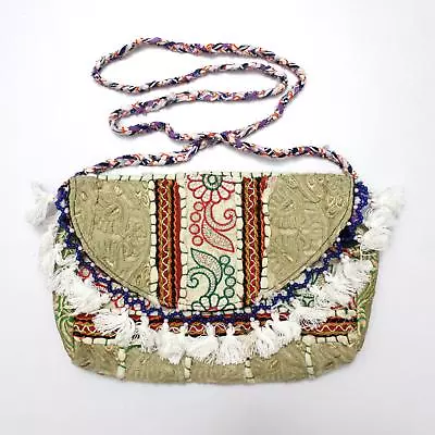 Vintage Tribal Banjara  Handmade Ethnic Women Fashionable Hobo Clutch Bag X • $17.99