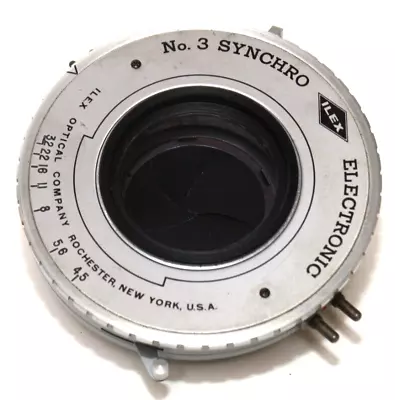 Ilex Electronic View Camera Lens Shutter-no. 3 Synchro • $149.99