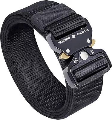 FAIRWIN Tactical Belt 1.5 Inch Belts For Mens Nylon Web Work Belt With Heavy Dut • $33.50