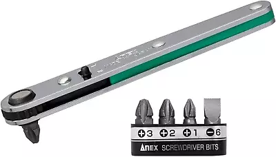 Ultra Low Profile Offset Ratcheting Screwdriver 90 Degree Angled For Tight Area  • $26.57