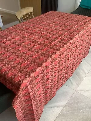 Large Liberty Needlecord Fabric Remnant 1.6 Metres X 144cm Wide Red Floral • £15