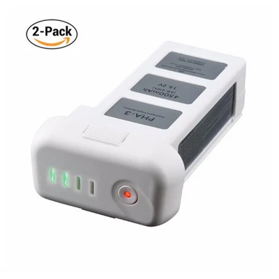 $228.51 • Buy 2PCS 15.2V 4500mAh Lipo Flight Battery For DJI Phantom 3 Professional /Advanced