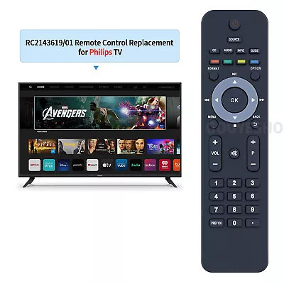 New RC2143619/01 Remote Control For Philips LCD TV 19PFL3504D/F7 32PFL3504D/F7 • $9.69