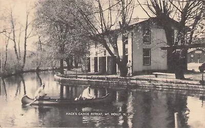 Mt. Holly New Jersey Hacks Canoe Retreat Lake View  PM 1947 • $6.97