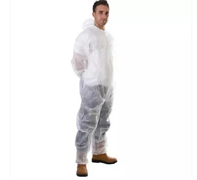 Paint Coveralls Overall XLarge PP  WHITE Painter's Disposable Protection • £4.50