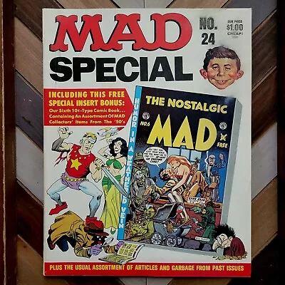 Vintage MAD SPECIAL #24 VF (EC 1977) Includes 10-cent NOSTALGIC MAD Comic #6 • $15.32