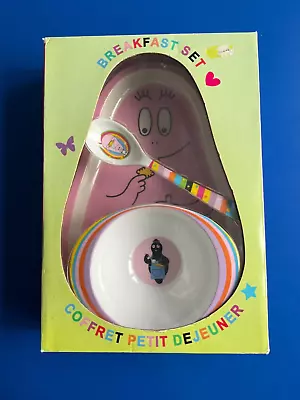 Barbapapa Melamine Breakfast Set Coffret Petit Déjeune Petit Jour Paris BN Boxed • £20