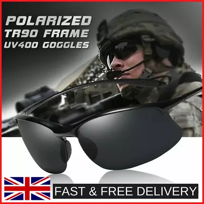 Military Tactical Sun Glasses Sunglasses Polarized Anti UV Eyewear Goggles Men • £12.99