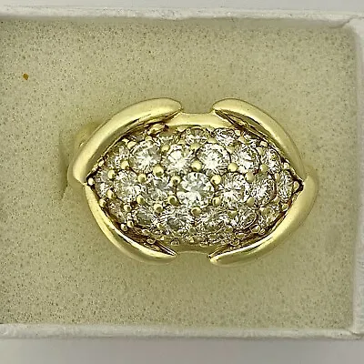 $3500 • Buy 18k Gold 3 CTS Diamond Ring JOSE HESS, Weighs 14.9 Grams