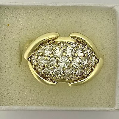 18k Gold 3 CTS Diamond Ring JOSE HESS Weighs 14.9 Grams • $3500