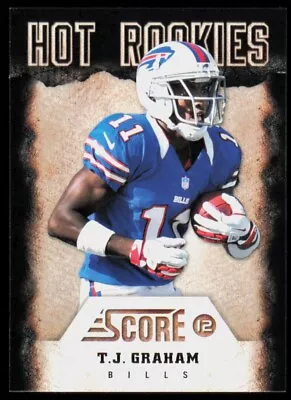 2012 Score Hot Rookies T.J. Graham Rookie Buffalo Bills #28 • $1.25