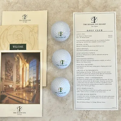 Desert Inn Las Vegas Vintage Logo Golf Balls And Brochures • $12