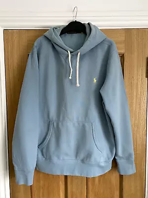 Mens Baby Blue Polo Ralph Lauren Hoodie Size L • £21