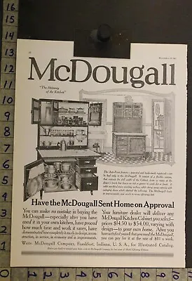 1917 Mcdougall Kitchen Cabinet Furniture Cupboard Pantry Home Decor Ad 24075* • $38.95