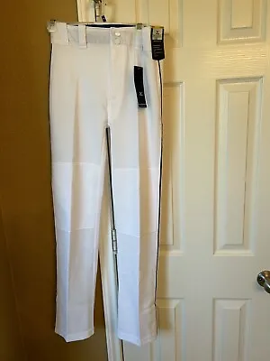 Mizuno White W/Black Piping Hemmed Baseball Pants - Youth XX Large- NWT • $15