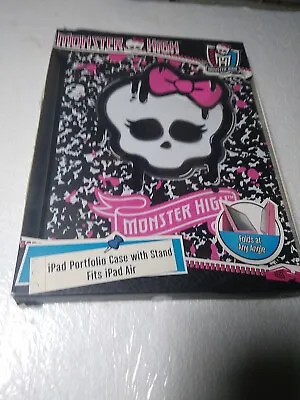 MONSTER HIGH Ipad Portfolio Case W/Stand Fits IPad Air Folds At Any Angle • $12.18