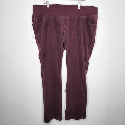 Liz Lange Maternity Target Corduroy Pants Maroon Red Women's Size XXL NWT • $5