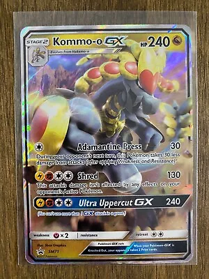 Kommo-o GX SM71 Black Star Promo - Pokemon TCG Sun & Moon - MP • $1.45