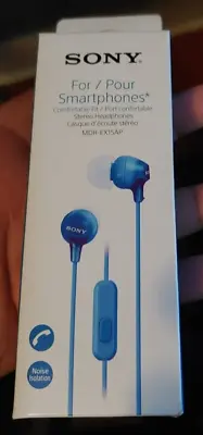 Sony MDREX15AP Earbuds With Mic - Blue • $7.99