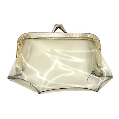 Vintage Clear Change Purse Very Nice Old Coin Holder From The 40's Or 50's • $22.50