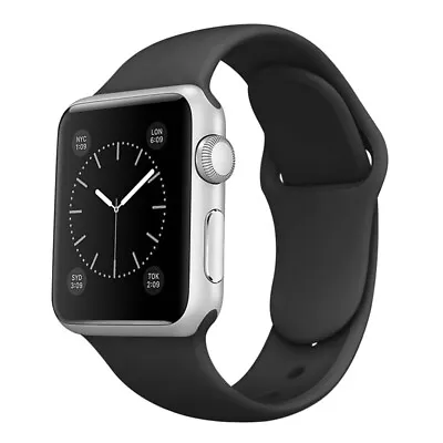$5.99 • Buy For Apple Watch Silicone Sport Band Series SE 7 6 5 4 3 2 8 38/40/41/42/44/45mm