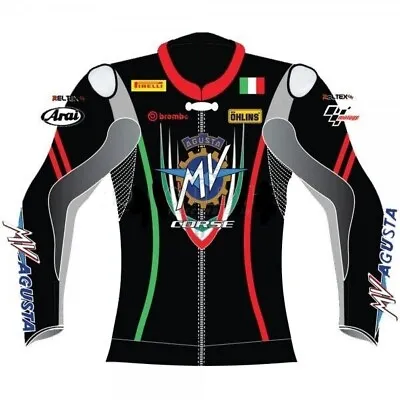 Mv Agusta Corse Italia Sports Leather Biker Jacket Men & Women • $170